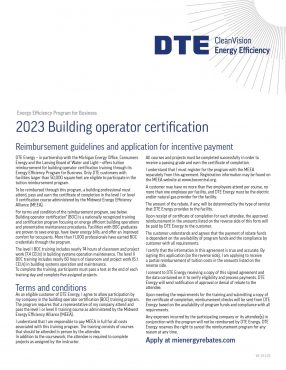 2023 Building Operator Certification
