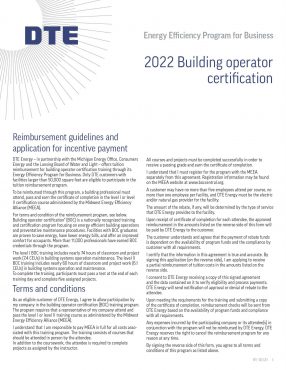 2022 Building Operator Certification